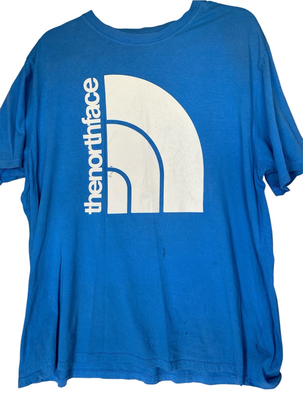 The North Face Blue Graphic Logo XL T-shirt